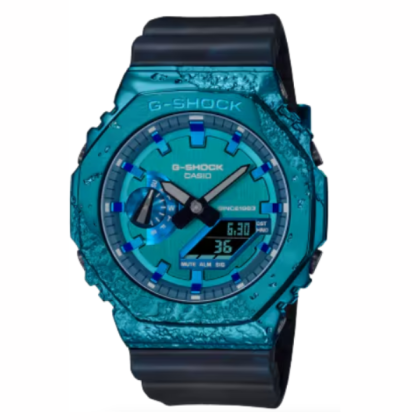 [Limited Edition] Casio G-Shock Stone Series GM-2140GEM-2A Dark Blue Resin Band Men Sport Watch